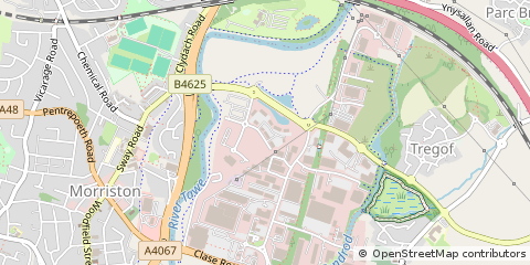 Map of Swansea