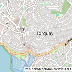 Map of Torquay, Devon