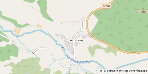 Map of Strome Ferry, Ross-Shire
