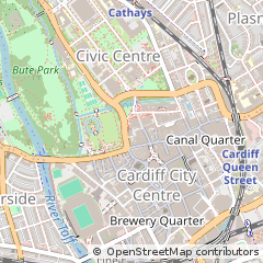 Map of Cardiff
