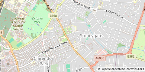 Map of Leicester