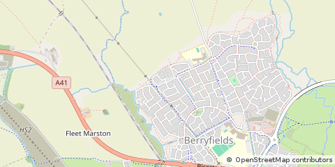 Map of Aylesbury, Buckinghamshire