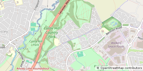 Map of Leicester