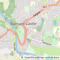 Map of Barnard Castle