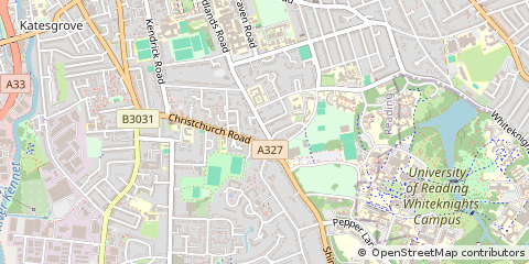 Map of Reading, Berkshire