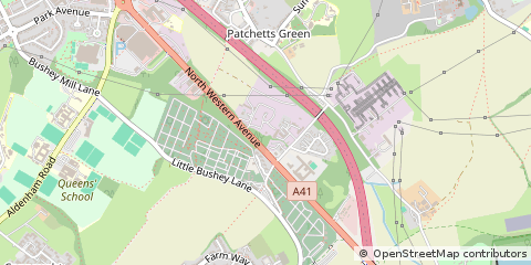 Map of Watford, Hertfordshire