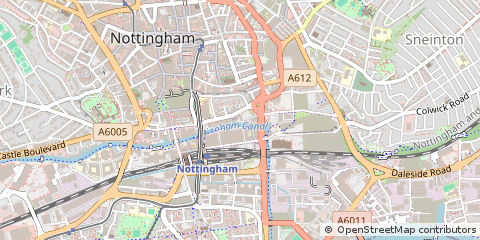 Map of Nottingham