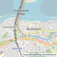 Map of Runcorn, Cheshire