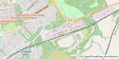 Map of Livingston, West Lothian