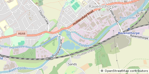 Map of Ravensthorpe, West Yorkshire