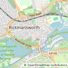 Map of Rickmansworth, Hertfordshire
