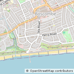 Map of Boscombe, Bournemouth