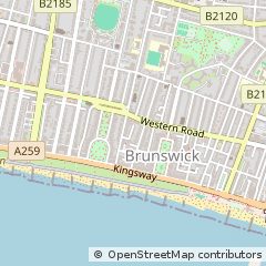Map of Hove, East Sussex
