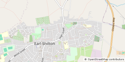 Map of Earl Shilton, Leicestershire