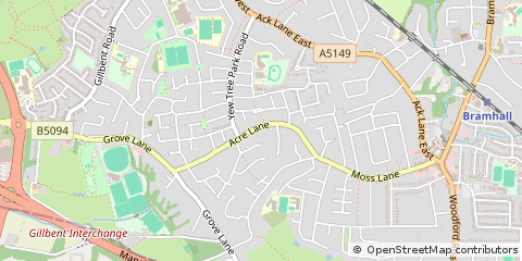 Map of Cheadle Hulme