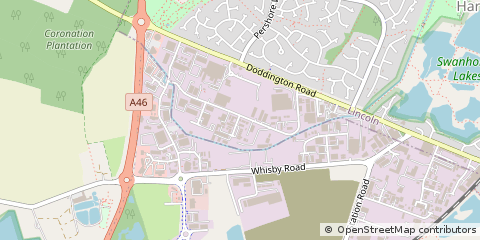Map of Lincoln, Lincolnshire