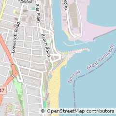 Map of Gorleston, Norfolk