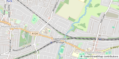 Map of Hornchurch, Essex
