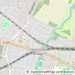 Map of Hornchurch, Essex