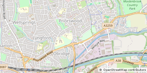 Map of Taunton