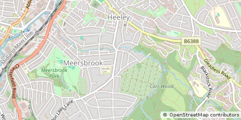 Map of Sheffield