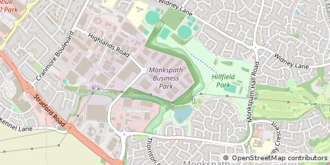 Map of Solihull