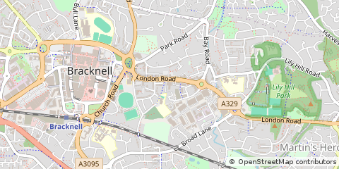 Map of Bracknell, Berkshire