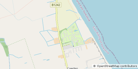 Map of Great Cowden, East Yorkshire