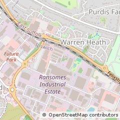 Map of Ipswich, Suffolk