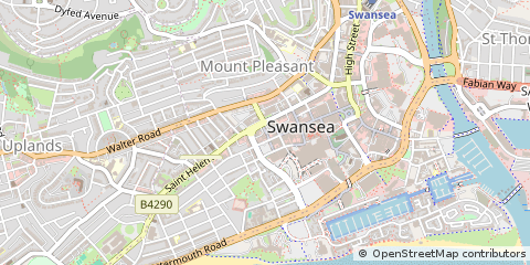 Map of Swansea
