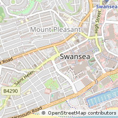 Map of Swansea