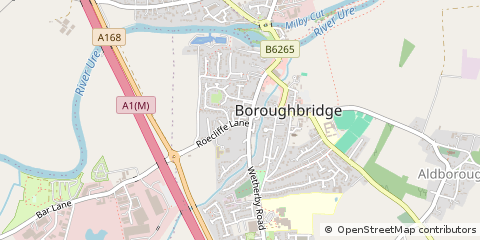 Map of Boroughbridge, North Yorkshire
