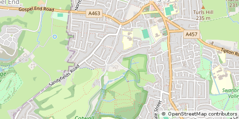 Map of Dudley, West Midlands