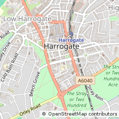 Map of Harrogate, North Yorkshire