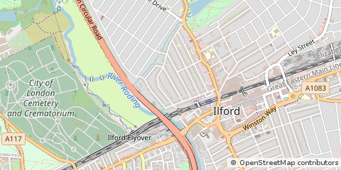 Map of Ilford