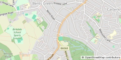 Map of Sheffield