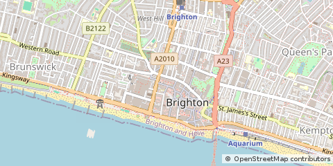 Map of Brighton, East Sussex