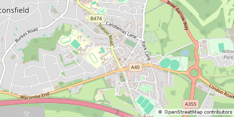 Map of Beaconsfield, Bucks