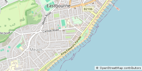 Map of Eastbourne, East Sussex