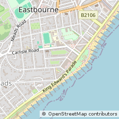Map of Eastbourne, East Sussex