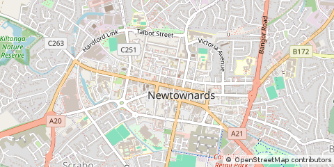Map of Newtownards, County Down