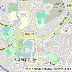 Map of Caerphilly