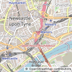 Map of Newcastle Upon Tyne