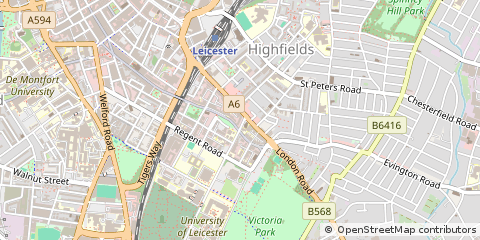 Map of Leicester