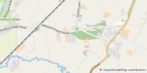 Map of Nantwich, Cheshire
