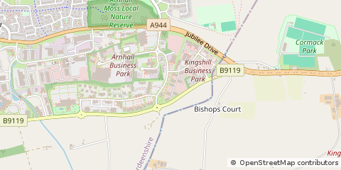 Map of Westhill, Aberdeenshire