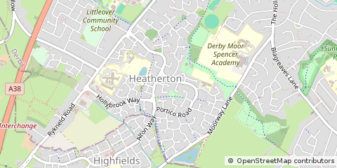 Map of Derby, Derbyshire