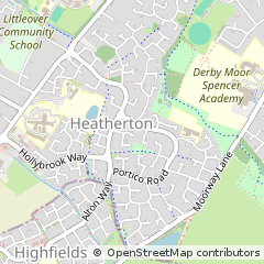 Map of Derby, Derbyshire