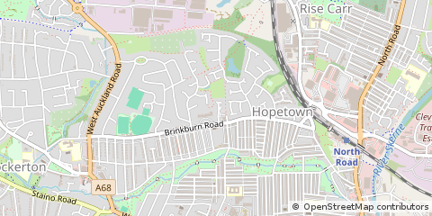 Map of Darlington, Co Durham