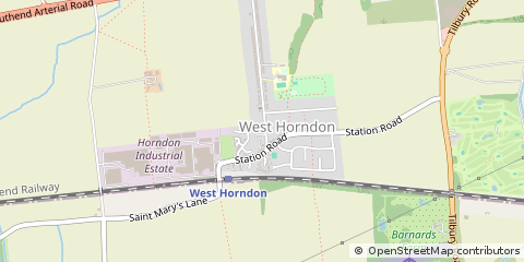 Map of Brentwood, Essex